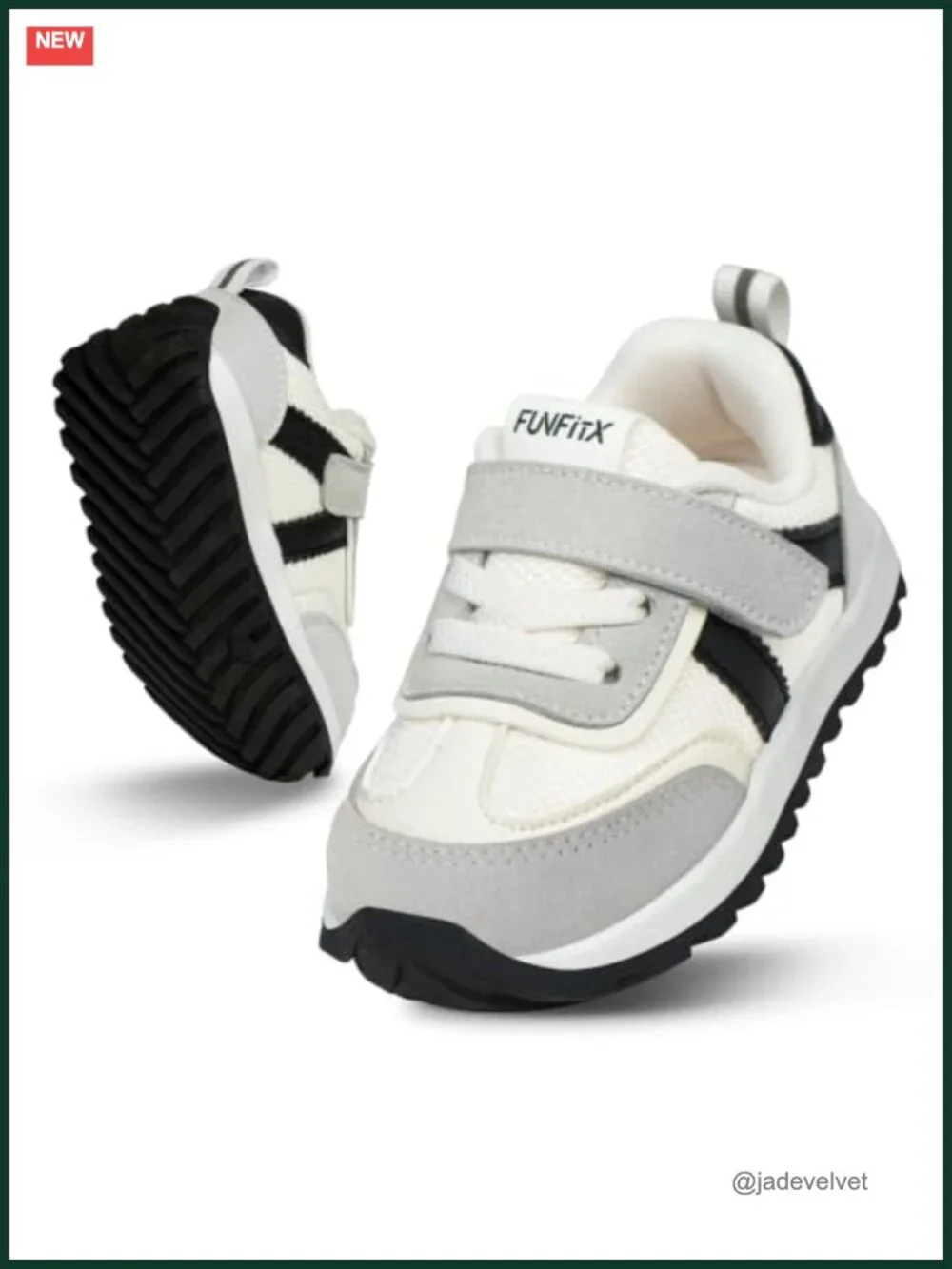 Wide Toe Box Toddler Sneakers, Easy Slip-On, Hook & Loop Closure, Flexible Sole
